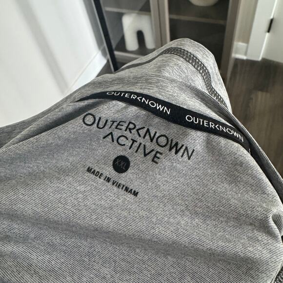 Outerknown Active Apex Heather Grey Long Sleeve Shirt XXL NEW Performance Pocket - Picture 5 of 6